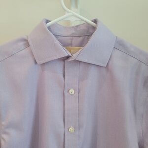 Michael KORS Men's Light Purple Dress Shirt non Iton 15 1/2